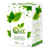 1 Box Colly Chlorophyll Plus Fiber Drink Green Tea Detox Reduce Belly Firm Slim