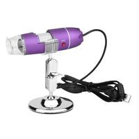 Akozon Digital Microscope USB Endoscope Beauty Skin Tester Hair Follicle Scalp Detector 50X-500X Ultra-Thin Design 8Light Insert