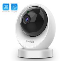 Home Security Camera - Avstart 1080P Pet Camera 2.4Ghz WiFi Indoor Camera with Panoramic Navigation, Night Vision & Two-Way Audio, Home Surveillance Baby Dog Camera with Cloud Storage & MicroSD Slot