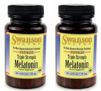 Swanson Ultra Triple Strength Melatonin -- 2 Bottles each of 10mg 60 Capsules