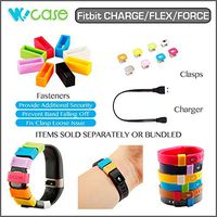 WoCase Fitbit FLEX Band Fastener Holder Clasp-Fix (Skin Friendly/Allergen FREE) and Accessory Clasp Set for Fitbit FLEX Activity and Sleep Tracker Band Bracelet (Fix Clasp Falling off, Retail Gift Ready Package)