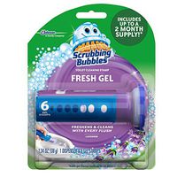 Scrubbing Bubbles (Pack of 2) Toilet Cleaning Gel 1 Dispenser 6 Gel Stamps Lavender Meadow 1.34 OZ
