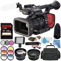 Panasonic AG-DVX200 4K Camcorder with Four Thirds Sensor and Integrated Zoom Lens + 256GB SDXC Card + 72mm 3 Piece Filter Kit + 6-Piece 72mm Graduated Color Filter Kit + Deluxe Cleaning Kit Bundle