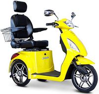 3-Wheel Scooter with Electromagnetic Brakes in Yellow