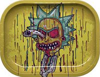 Smoke Arsenal Premium Small Rolling Tray"Splatter Rick" 7" x 5"