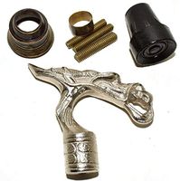 Nautical World Dragon Handle Cane Vintage Antique Style, Brass, Wood Victorian Walking Stick