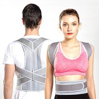 Comfortable Back Brace Posture Corrector for Men and Women Adjustable Support Brace (Waist 31.5-35.4 in)