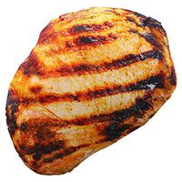 Meidexian888 3D Pillow,3D Funny Grilled Pork Chop Shape Digital Print Comfort for Home Decoration