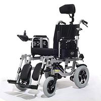 WZCXYX Fully Automatic Electric Wheelchair, Portable Folding Old Scooter, Aluminum Alloy Material / 500W Power/Can Be Lying Flat, Disabled
