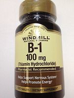 Windmill Vitamin B-1 100 mg Tablets 100 Count (4 Pack)
