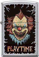 Zippo Killer Clown Playtime Street Chrome Windproof Lighter New Rare