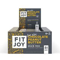 FitJoy Mini Protein Bars, Chocolate Peanut Butter, Gluten Free, Grain Free, Low Carb.67 Ounce, 16 Pack