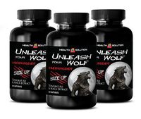 Sexual libido Booster for Men - Unleash Your Wolf - Male Enhancement - Size UP - Arginine zinc - 3 Bottles 180 Capsules