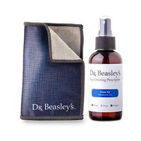 Dr. Beasley’s Glass IQ Cleaning Kit - Smudge and Fog Resistant Formula, Hydrophobic, Multi-Purpose Use for Windows, Glass Tables, Phone Screens, Tablets, and More (Toddy Microfiber Towel Included)