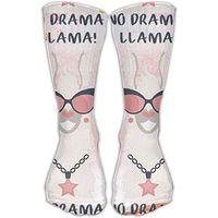 Unisex No Drama Llama Funny Cute Novelty Cotton Socks