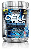 MuscleTech Cell Tech Hyperbuild Post Workout Recovery Drink Powder with Creatine and BCAA Aminos, Blue Raspberry Blast, 30 Servings (482g)