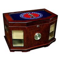 Large Premium Desktop Humidor - Glass Top -US National Guard