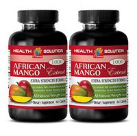 Effective African Mango Extract - African Mango 4:1 Extract 1000 mg - Healthy Weight Loss Supplements (2 Bottles 120 Capsules)