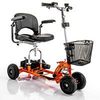 Supascoota Shopper Orange Mobility Scooter + Challenger Vinyl Cover