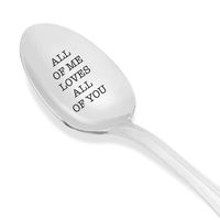 All Of Me Loves All Of You Engraved Stainless Steel Spoon For Couples Anniversary Wedding Birthday Gifts For Special Ones-Innovative Gifts From Boston Creative Company