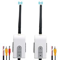 CAMONS 2.4G Wireless Backup Camera Transmitter & Receiver for DC12-24V RV/Car/SUV/Pickup/Trailer Wired Front or Rear Back Up Camera System