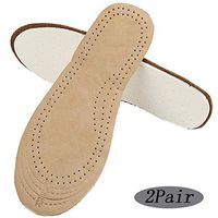 Kid's Thin Breathable Cushioning Deodorant Full Length Leather Shoe Insoles Cutting Free Size (L（30-34）)