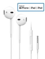 Earbuds/Earphones/Headphones, 3.5mm in-Ear Wired Earphones with Remote & Mic Compatible Apple iPhone 6S Plus SE 5S 5C Android MP3/4 and More
