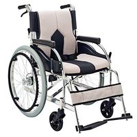 ChenCheng Wheelchair Light Folding Medical Home Aged Care car Scooter Walking aid Solid tire Medical Supplies (Color : A)