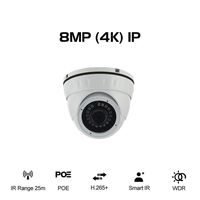 Ares Vision 8MP (4K) IP Network High Definition POE CCTV Camera Sony Lens w/IR 2.0 Night Vision