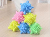LIVDAT 6 Pcs Reusable Solid PVC Laundry Ball Washing Ball Dryer Ball Fabric Soften Helper Cleaner