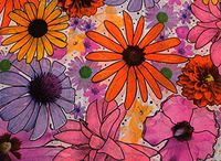 Retro Flower Power Gift Wrapping Tissue Paper for Art DIY Crafts in Bulk # 325~10 Large Sheets Size 20" x 30"