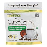 Madre Labs CafeCeps Certified Organic Instant Coffee with Cordyceps and Reishi Mushroom Powder 3 52 oz 100 g