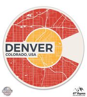 GT Graphics Denver Colorado C - 8" Vinyl Sticker - for Car Laptop I-Pad - Waterproof Decal