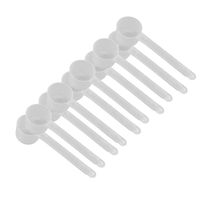 1/2 Tablespoon (1.5 Teaspoon | 7.5 mL) Long Handle Scoop for Measuring Coffee, Grains, Protein, Spices and Other Dry Goods (Pack of 10) BPA FREE