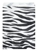 200 pcs Zebra Print Paper Gift Bags Shopping Sales Tote Bags 6" x 9"