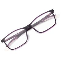 Gaoye Blue Light Blocking Glasses Women/Men,Computer Eyeglasses TR90 Lightweight Frame Anti UV Filter Lens - 0.0 Magnification (Matte Purple)