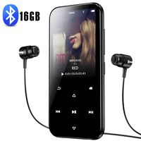 16GB MP3 Player with Bluetooth 4.2, Portable HiFi Lossless Sound MP3 Music Player with FM Radio Voice Recorder E-Book 2.4'' Screen, Support up to 128GB