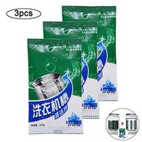 Kiorc 3pcs Washing Machine Cleaner Descaler Deep Cleaning Remover Deodorant Durable Cleaning Agent