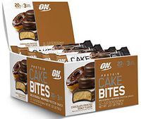 OPTIMUM NUTRITION Protein Cake Bites, Whipped Protein Bars, On the Go, low sugar, Protein Dessert, Flavor: Chocolate Frosted Donut, 12 Count