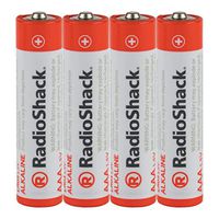 RadioShack AAA Alkaline Batteries - 4-Pack