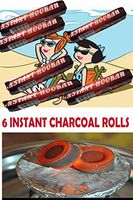 Hookah Charcoal 60 Tablets, 40MM Hooka Huka Sheesha Nargila Coals for Shisha Smoking-Instant Light Coals 6 rolls 60 PCS (6)