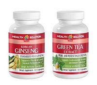 Male Supplements Sexual - Korean Ginseng - Green Tea - Combo - Green Tea for Weight Loss - (2 Bottles Combo)