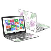 Mightyskins Skin Compatible with Hp Envy X360 15.6" - Water Color Flowers | Protective, Durable, and Unique Vinyl Decal Wrap Cover | Easy to Apply, Remove, and Change Styles | Made in The USA