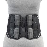 Lumbosacral Back Brace, Adjustable Comfort Pull Maximum Support, Large