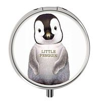 Pill Cases Metal,Custom Round Medecine Case Medecine Bottle Mini Travel Pill Vitamin Decorative Box Case Holder