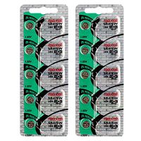 2X 5PK Maxell Silver Oxide SR41SW Low Drain Watch Battery Replaces AWCI S13, Energizer 384/392, MD392, MD384, UCAR MD392, MD384, 392/384, MD392, Citizen 280-13, Citizen 280-11, D392/D384, D392, D384