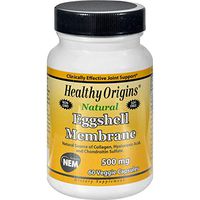 Healthy Origins Eggshell Membrane - 500 mg - 60 Vegetarian Capsules, Health Supplements, Bone and Joint Gluten Free Wheat Free