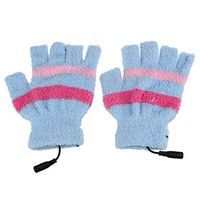 Chezaa USB Heating Gloves for Women's & Men's Winter Warm Hand Gloves Warmer Heating Both Sides, Arthritis Pain Relief(Blue)