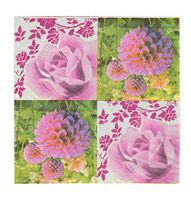 Salome Idea 60 Counts Shower Tea Party Birthday or Wedding Party Napkins,Romatic Floral Napkins(Romatic Floral 50)