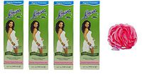Lemisol Plus - Feminine Hygiene 16 Oz (4 Pack) with SPA SAVVY Bath & Shower Pouf (1 Piece)